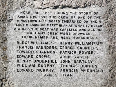 Plaque on Sea Front, Dun Laoghaire, Ireland