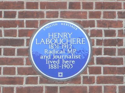 Henry Labouchere - Blue Plaque