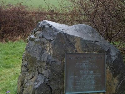 Plaque marking the opening of the A30 Okehampton by-pass