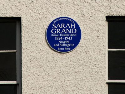 Sarah Grand plaque, Donaghadee
