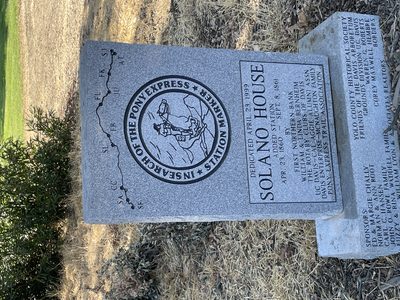 In Serach of the Pony Express: Solano House
