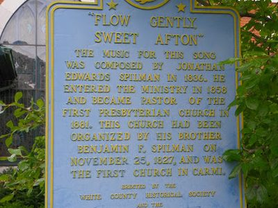 "Flow Gently Sweet Afton" Historical Marker