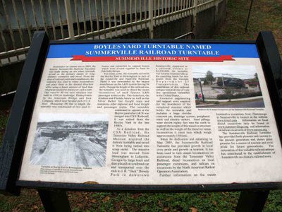 Boyles Yard Turntable named Summerville Railroad Turntable