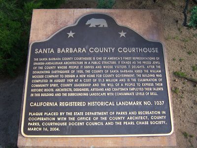 Santa Barbara - plaque