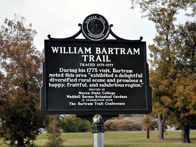 William Bartram Trail Traced 1773-1777