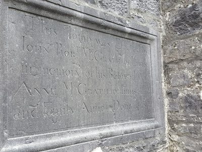 For His Beloved Wife Anne McGrath