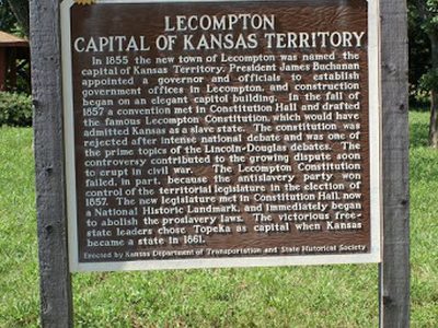 LECOMPTON CAPITAL OF KANSAS TERRITORY 2