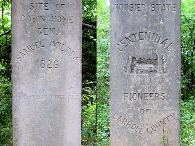 Site of Cabin Home of Samuel Milroy