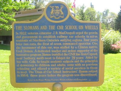 The Slomans and the CNR School on Wheels