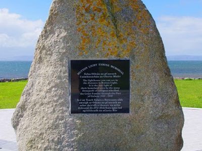 Close-up of part of the Famine Ship Memorial, Celia Griffin Memorial Park, Gratton Beach, Galway City