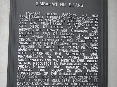 Church of Silang historical marker