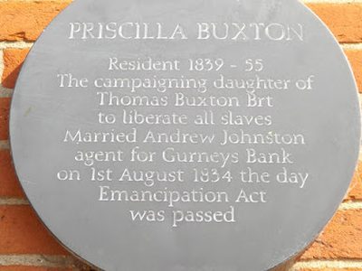 Priscilla Buxton Plaque