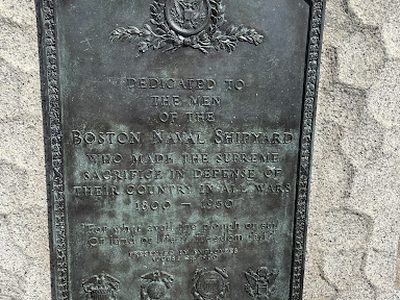 Dedicated to the Men of the Boston Naval Shipyard