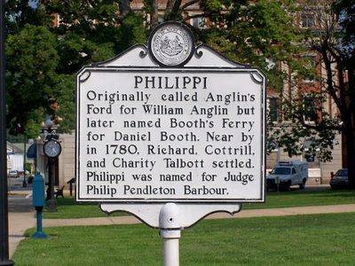Philippi, West Virginia, Historical Marker