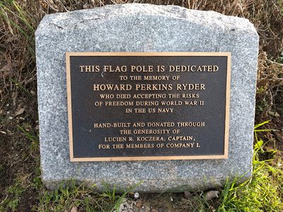 Flag pole dedication