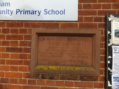 Plaque, Lavenham Community Primary School