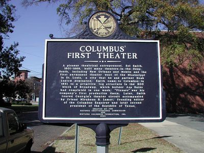 Columbus' First Theater (Side 1)