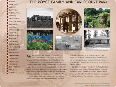 The Royce Family and Earlscourt Park