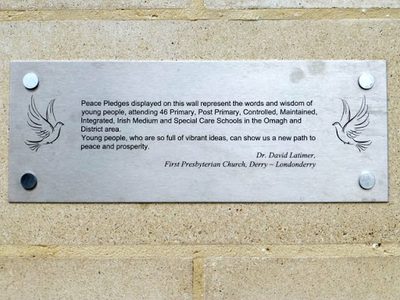 Plaque, Peace Pledges, Omagh