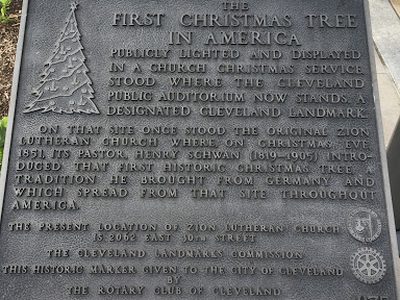The First Christmas Tree in America