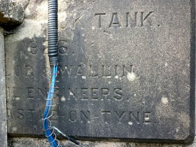 Plaque on Haverbrack Tank