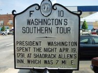 WASHINGTON'S SOUTHERN TOUR