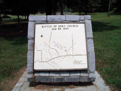 The Battle of Ezra Church - Plaque 7 - Map