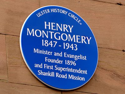 Rev Henry Montgomery plaque, Belfast