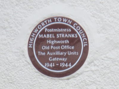 Plaque in Highworth High Street to mark the Old Post Office.