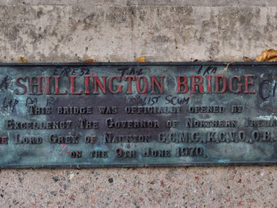 Shillington Bridge plaque, Portadown