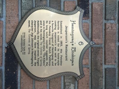 Hemingway’s Michigan #6: Jesperson’s Restaurant