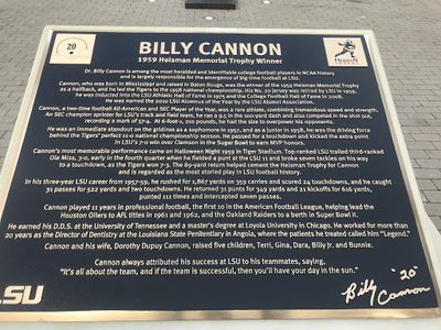 Billy Cannon - 1959 Heisman Memorial Trophy Winner