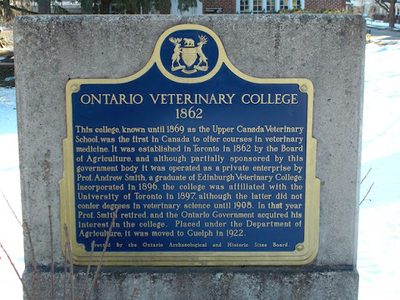 Ontario Veterinary College 1862