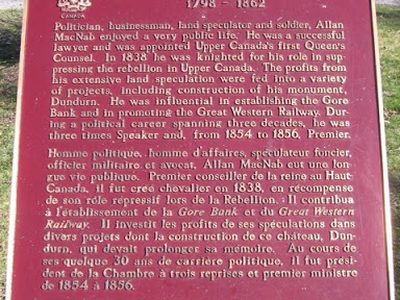Sir Allan Napier MacNab 1798-1862
