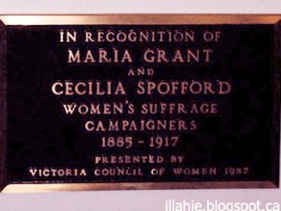 Maria Grant and Cecilia Spofford Plaque
