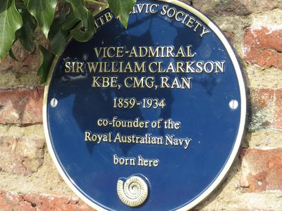 Birthplace of Vice-Admiral Sir William Clarkson