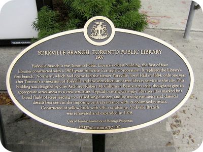 Yorkville Branch, Toronto Public Library 1907