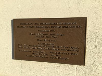 Berkeley Fire Department Division of Training and Emergency Operations Center