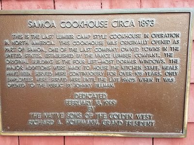 Samoa Cookhouse Circa 1893