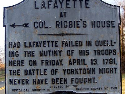 Lafayette at Col Rigbies House