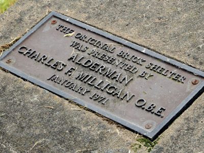 Thornleigh bus shelter plaque, Bangor
