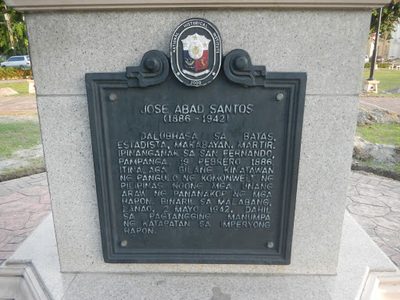 Jose Abad Santos historical marker