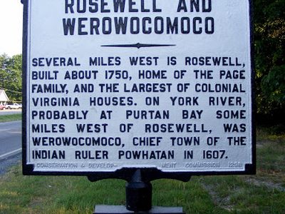 Rosewell and Werowocomoco