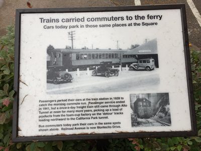 Trains Carried Commuters to the Ferry