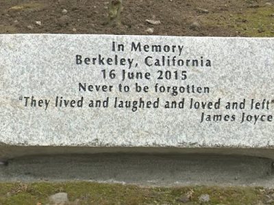 Memorial to Irish Students Who Died in Berkeley Balcony Collapse
