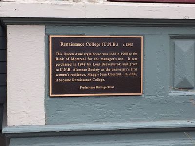 Renaissance College (U.N.B.) c. 1895