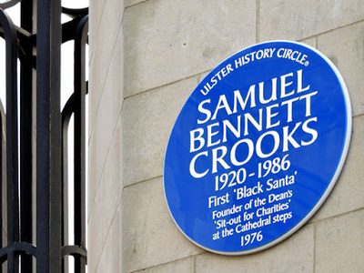 Dean Crooks plaque, Belfast (December 2014)