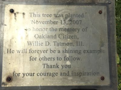 To Honor the Memory of Willie D. Tatmon III