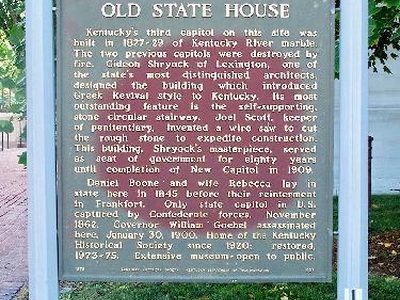 Historical Marker at the Old State House