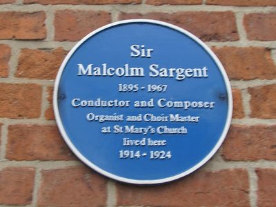 Sir Malcolm Sargent : Blue Plaque